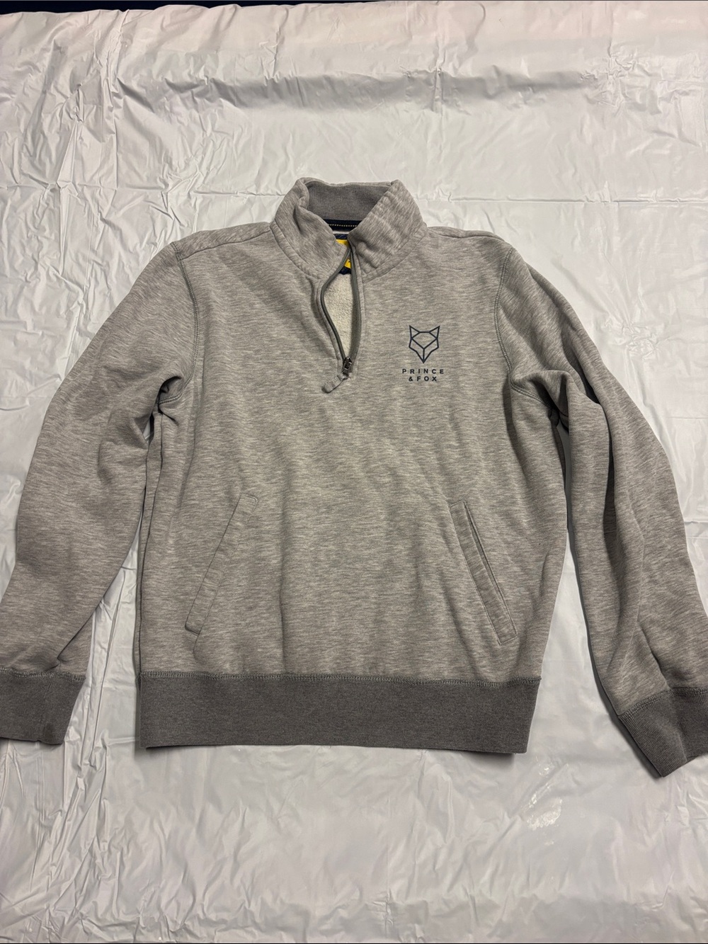 Prince & Fox Gray Quarter-Zip Sweater